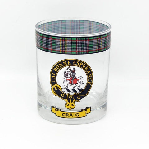 Craig Clan Crest Whisky Glass