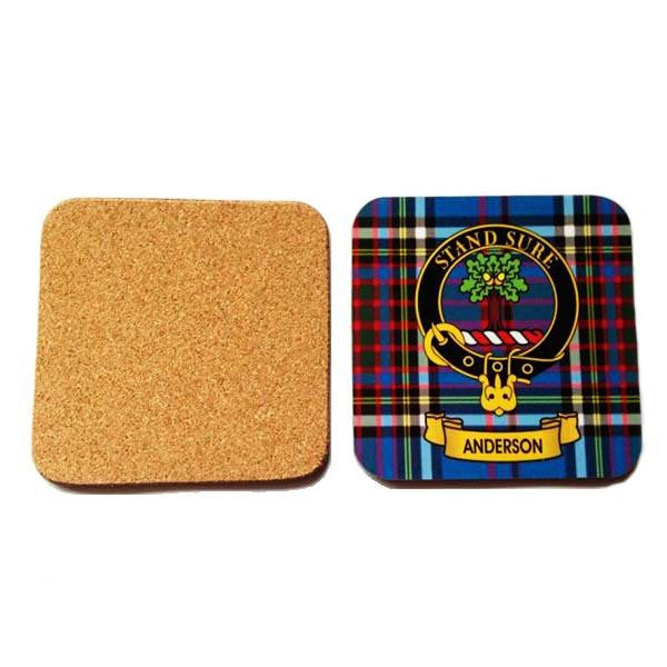 Crawford Clan Crest Cork Coaster | Scottish Shop