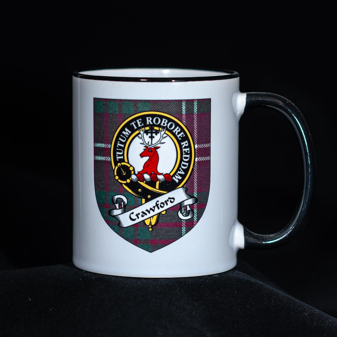 Crawford Scottish Clan Crest Badge authentic Tankard