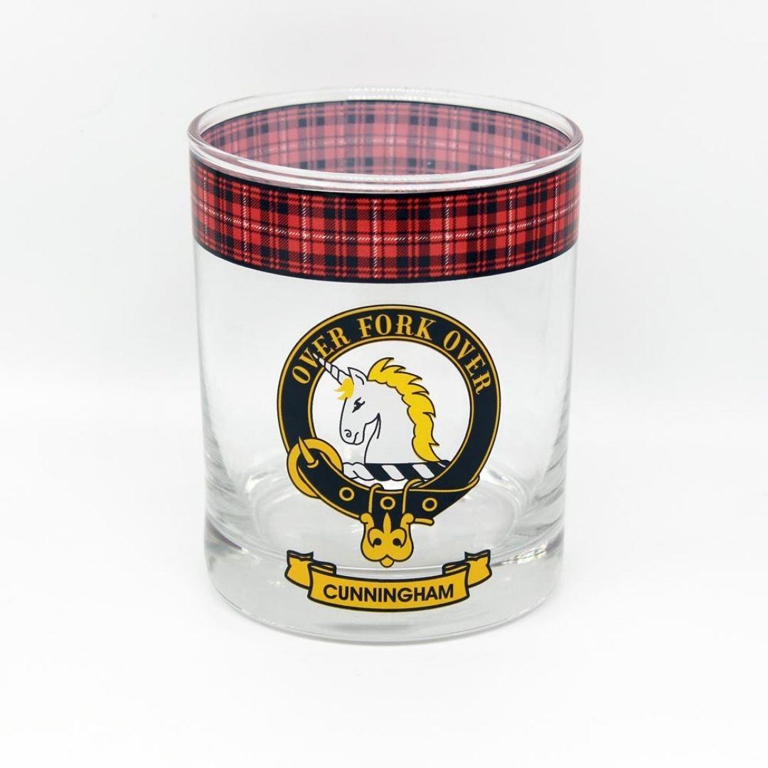 Cunningham Clan Crest Whisky Glass
