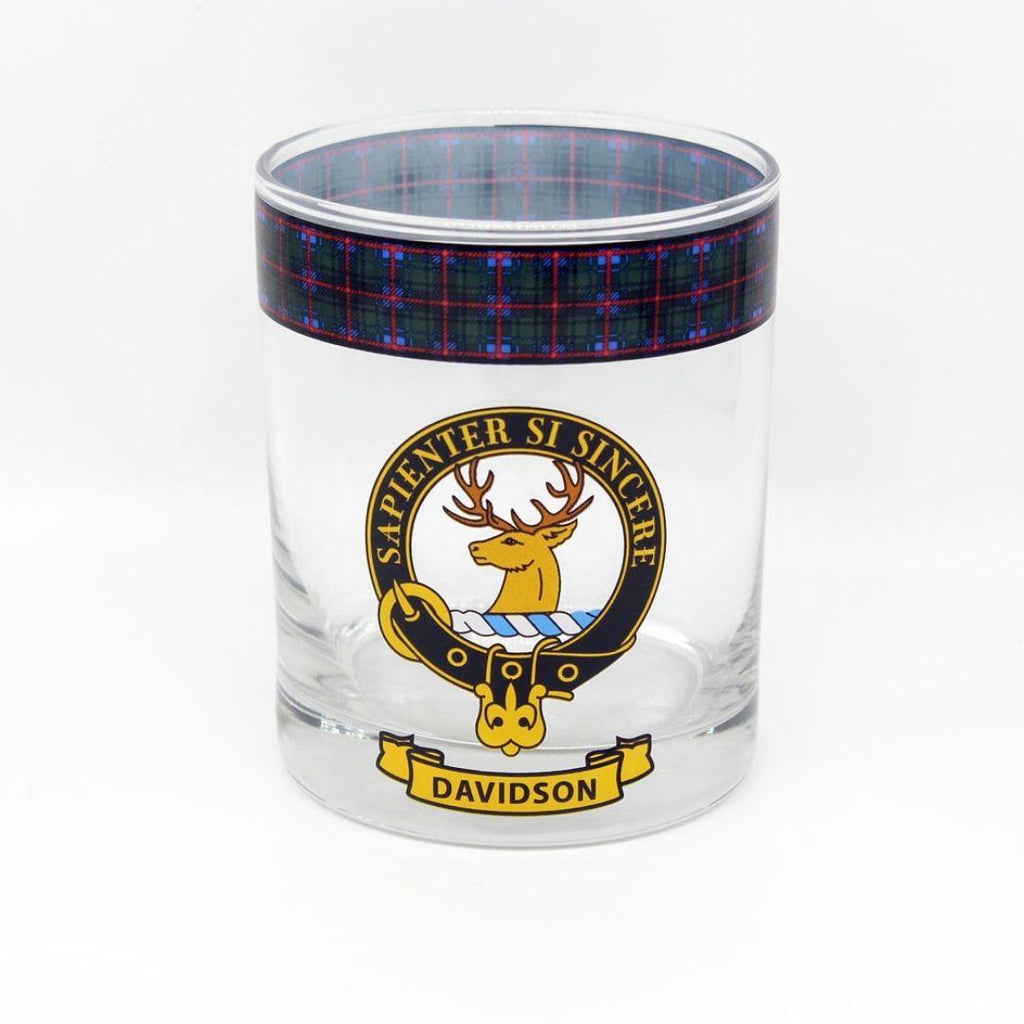 Davidson Clan Crest Whisky Glass