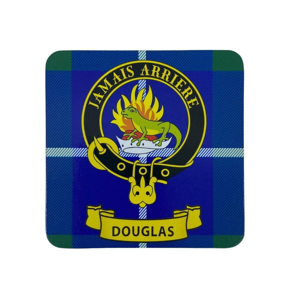 Douglas Clan Crest Cork Coaster | Scottish Shop