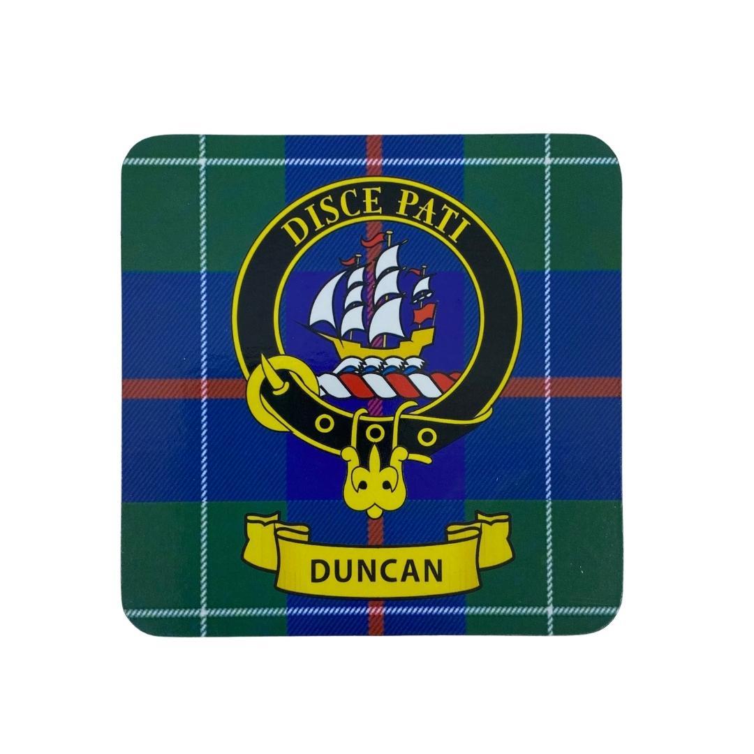 Duncan Clan Crest Cork Coaster | Scottish Shop