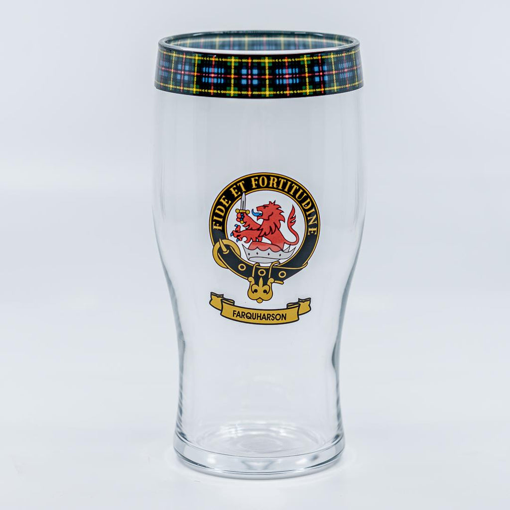 Farquharson Clan Crest Pintbeer Glass Scottish Shop Macleods