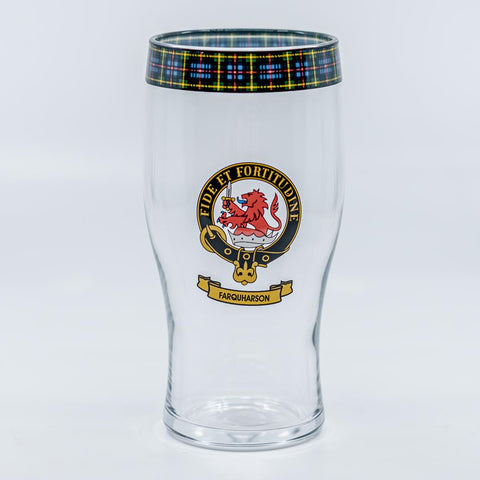Farquharson Clan Crest Pint Glass