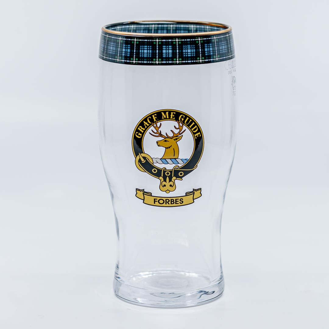Forbes Clan Crest Pint Glass