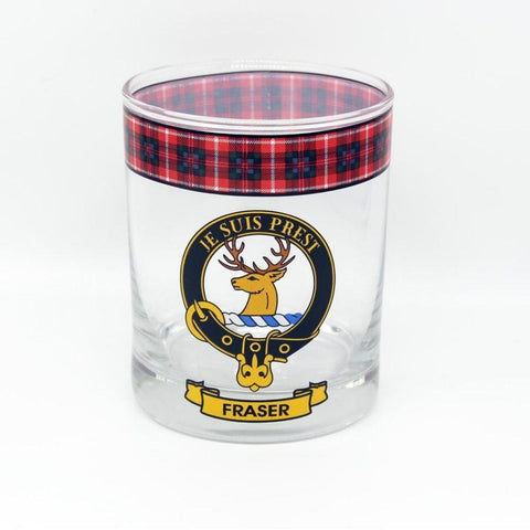 Fraser Clan Crest Whisky Glass