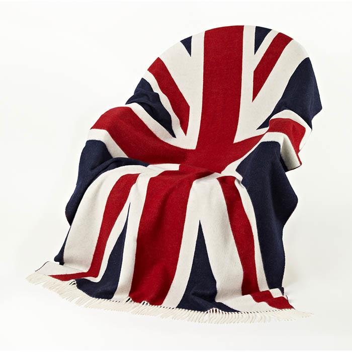 100% Merino Wool Union Jack Blanket | Scottish Shop