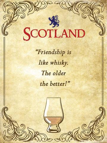 Whisky Friendship Metal Sign | Scottish Shop