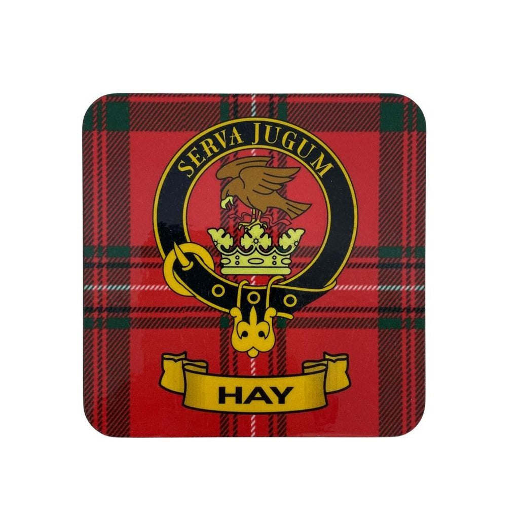 Hay Clan Crest Cork Coaster | Scottish Shop