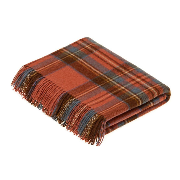Antique Royal Stewart Merino Wool Blanket
