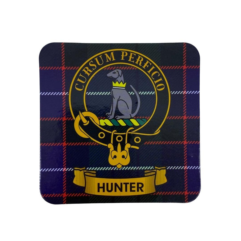 Hunter Clan Crest Cork Coaster Scottish Shop MacLeods Scottish