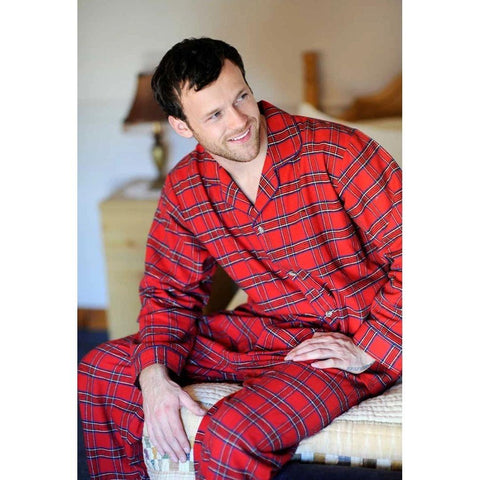 Tartan cotton flannel pyjamas, GutteridgeUS