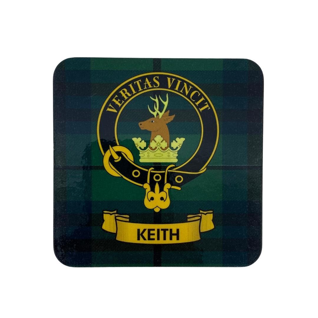 Keith Clan Crest Cork Coaster | Scottish Shop
