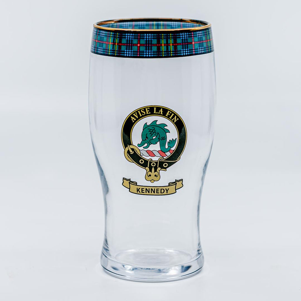 Kennedy Clan Crest Pint Glass