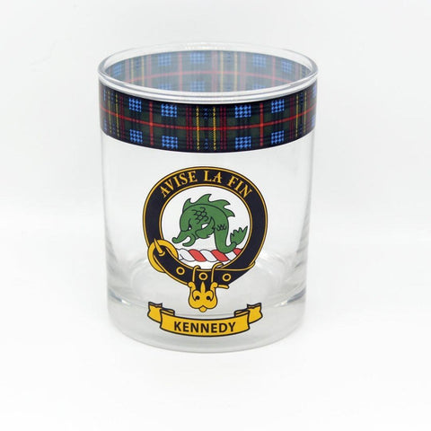 Kennedy Clan Crest Whisky Glass