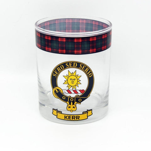 Kerr Clan Crest Whisky Glass