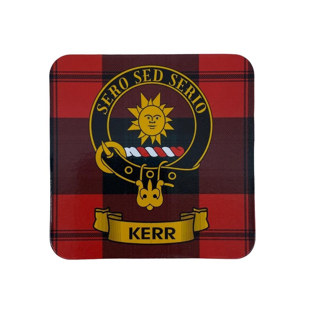 Kerr Clan Crest Cork Coaster | Scottish Shop