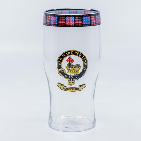 MacDonald Clan Crest Pint Glass