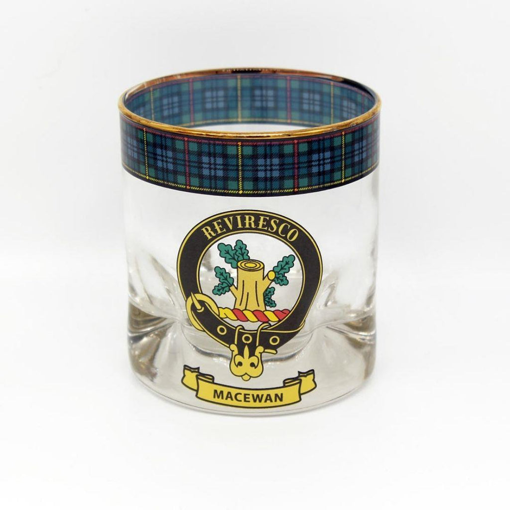 MacEwan Clan Crest Whisky Glass