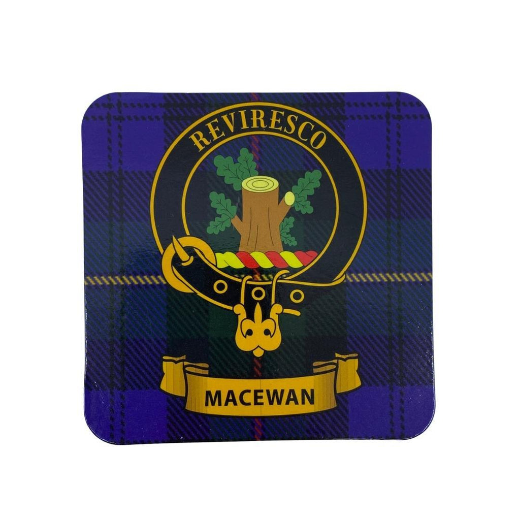 MacEwan Clan Crest Cork Coaster | Scottish Shop