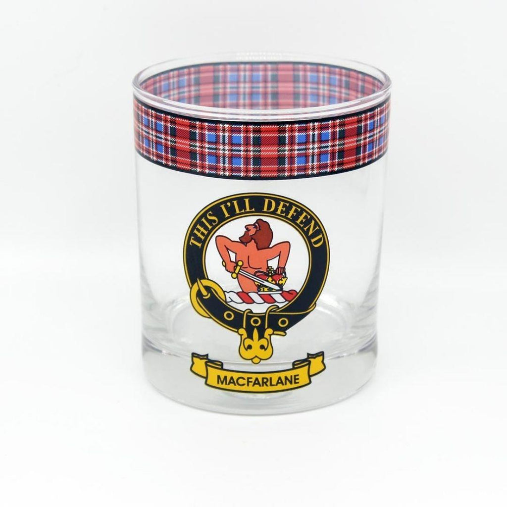 MacFarlane Clan Crest Whisky Glass