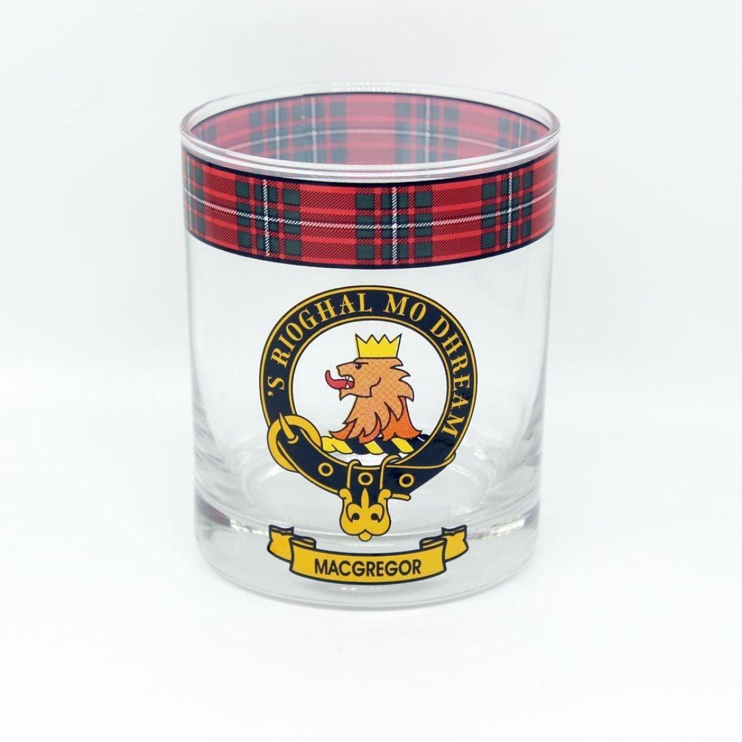 MacGregor Clan Crest Whisky Glass