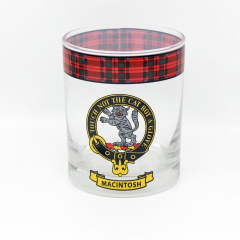 MacIntosh Clan Crest Whisky Glass