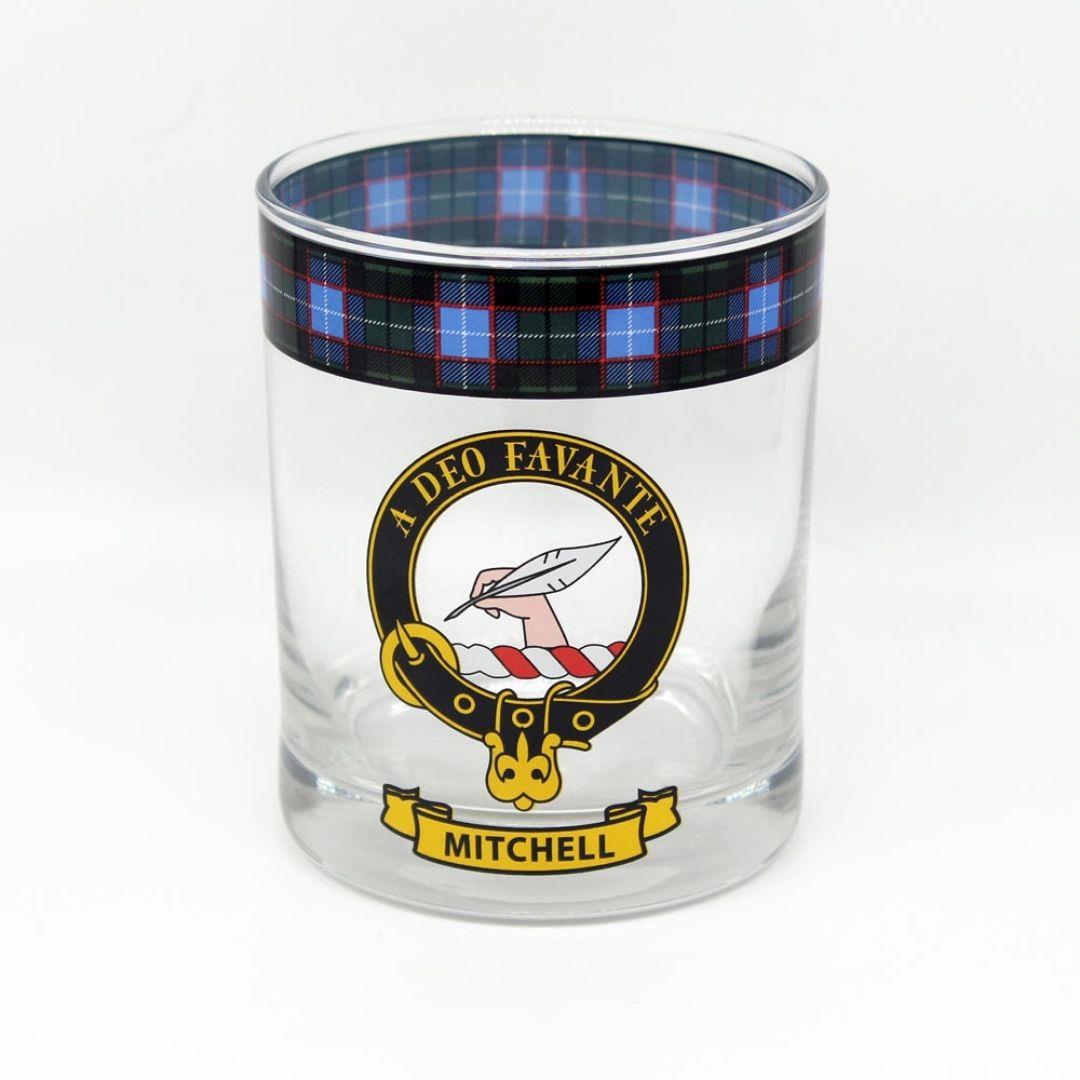 Mitchell Clan Crest Whisky Glass