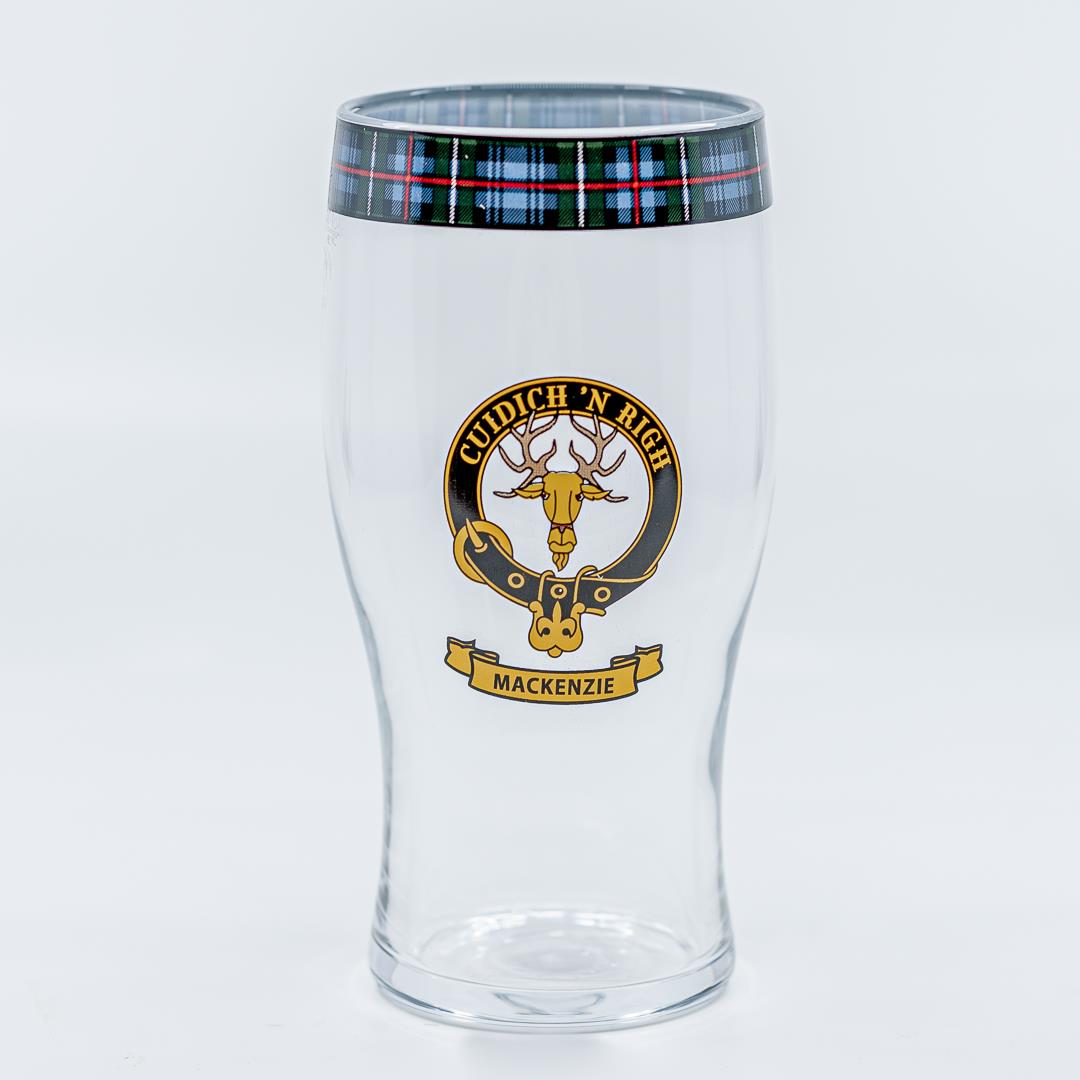 MacKenzie Clan Crest Pint Glass