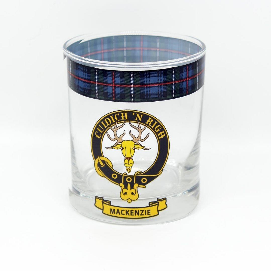 MacKenzie Clan Crest Whisky Glass
