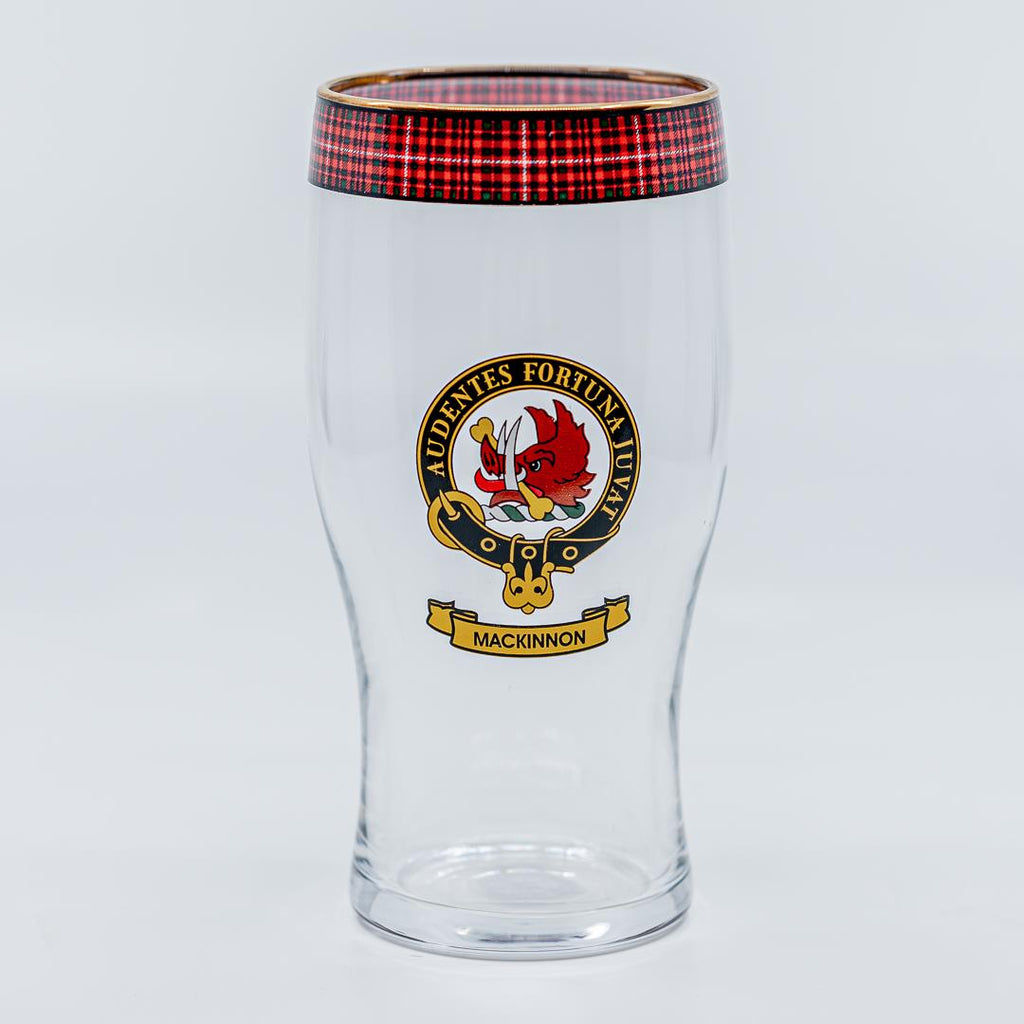 MacKinnon Clan Crest Pint Glass