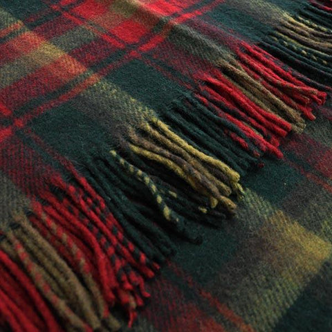 Maple Leaf Tartan Blanket, Throw, Rug | Scottish Shop
