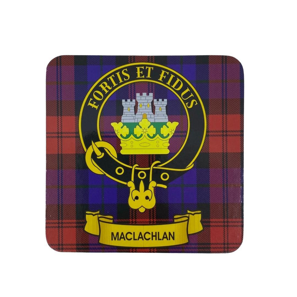 MacLachlan Clan Crest Cork Coaster | Scottish Shop