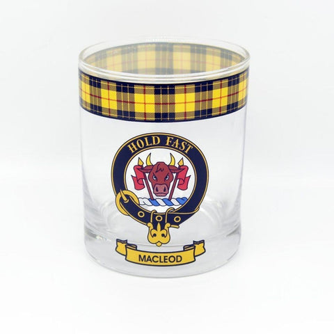 MacLeod of Lewis Clan Crest Whisky Glass