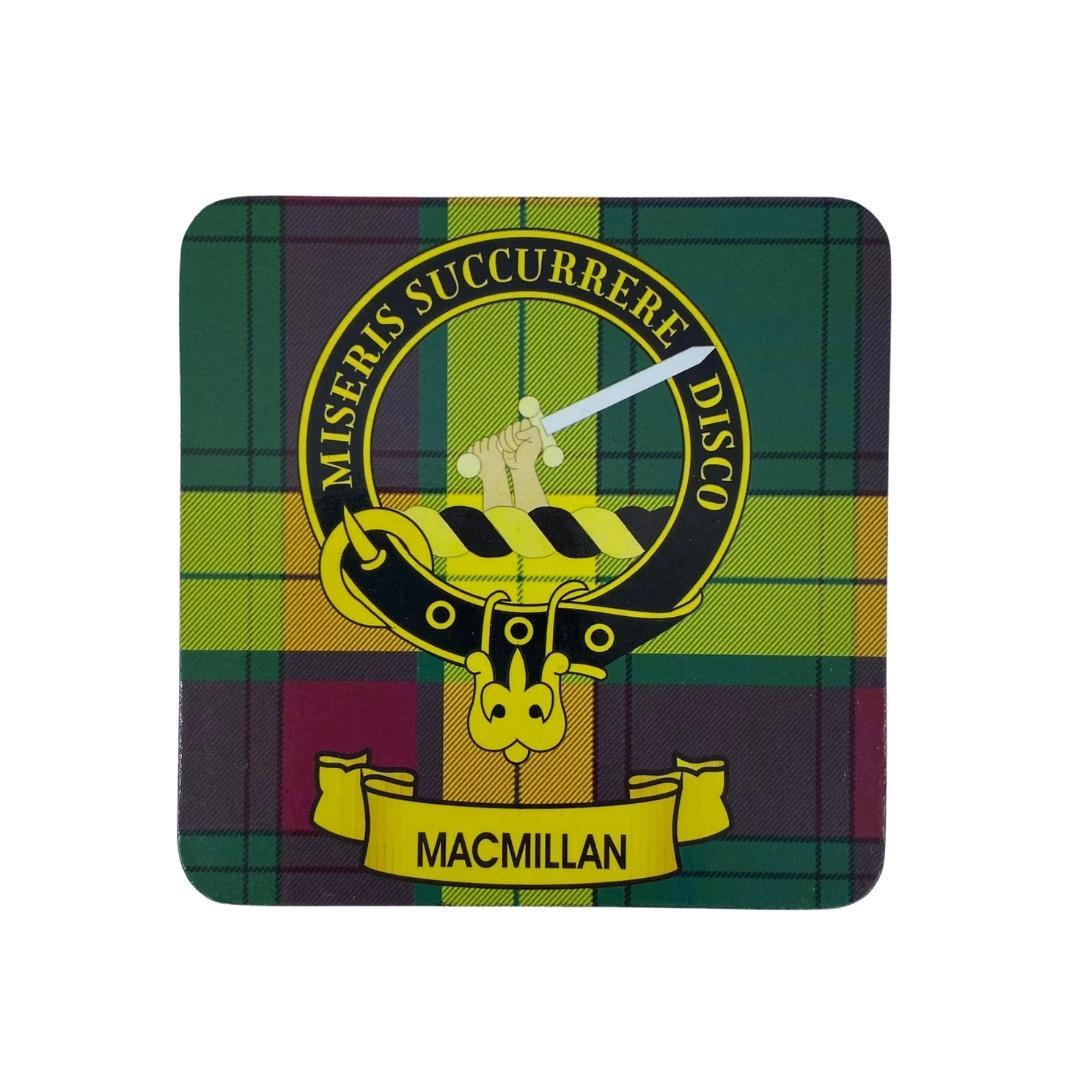 MacMillan Clan Crest Cork Coaster | Scottish Shop