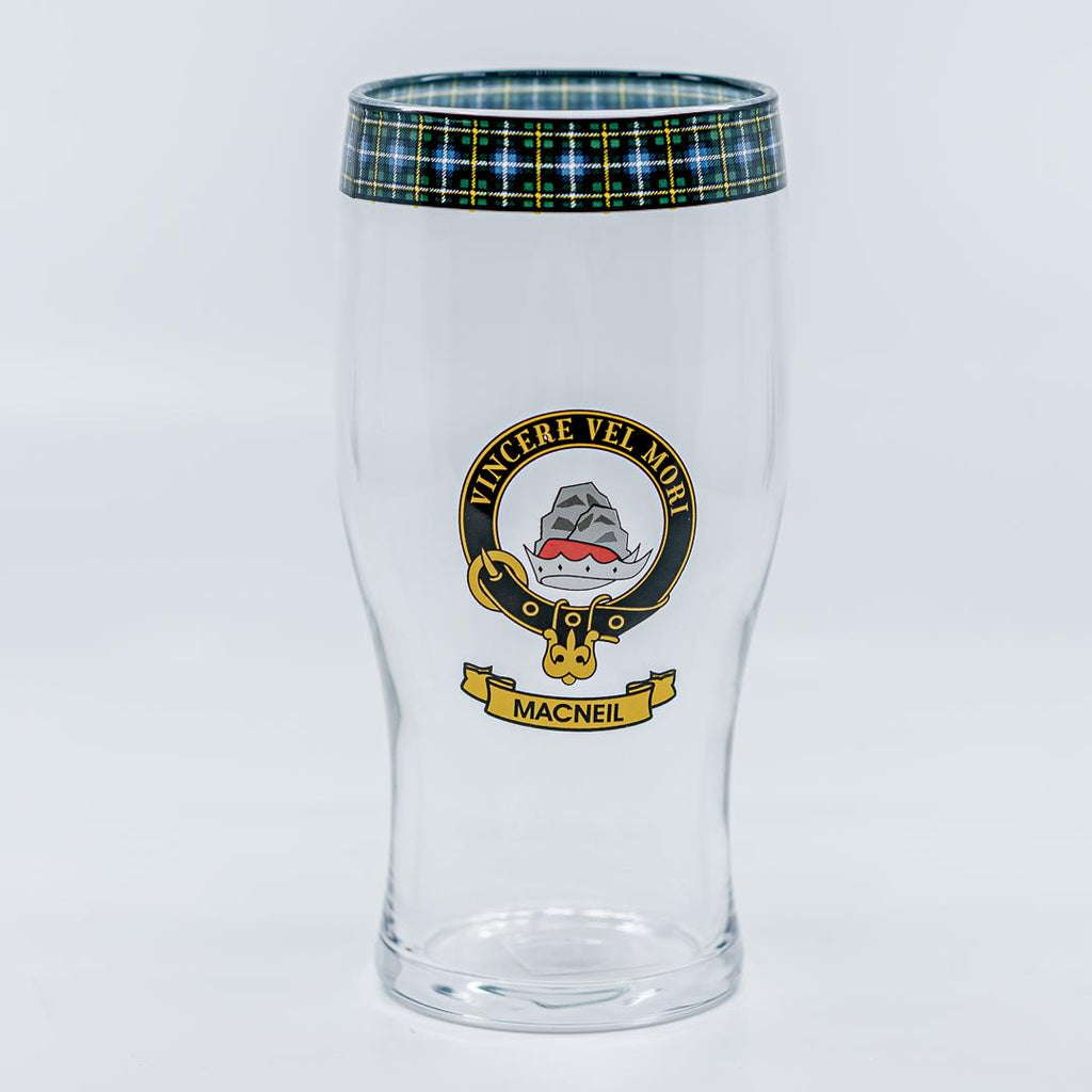 MacNeil Clan Crest Pint Glass