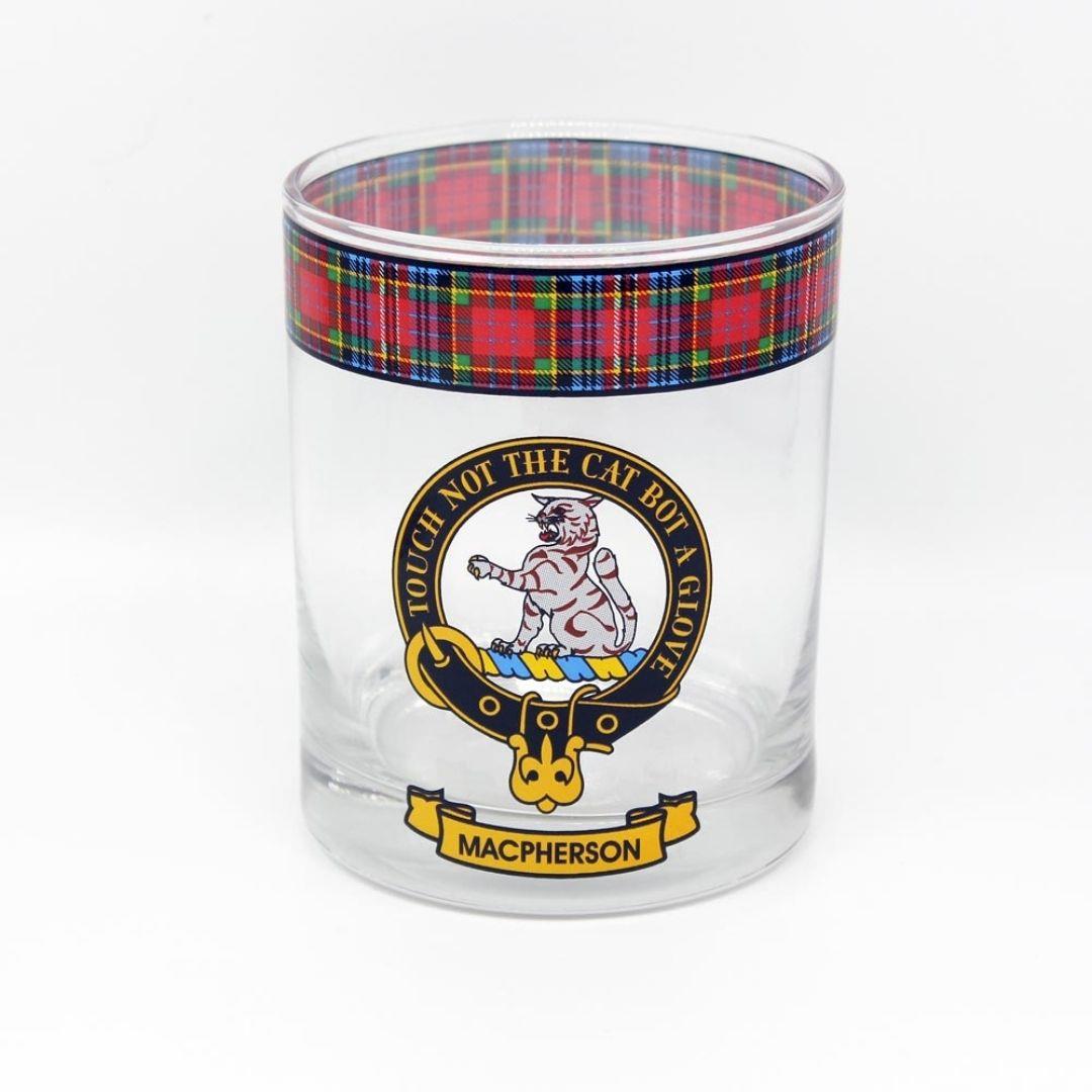 MacPherson Clan Crest Whisky Glass
