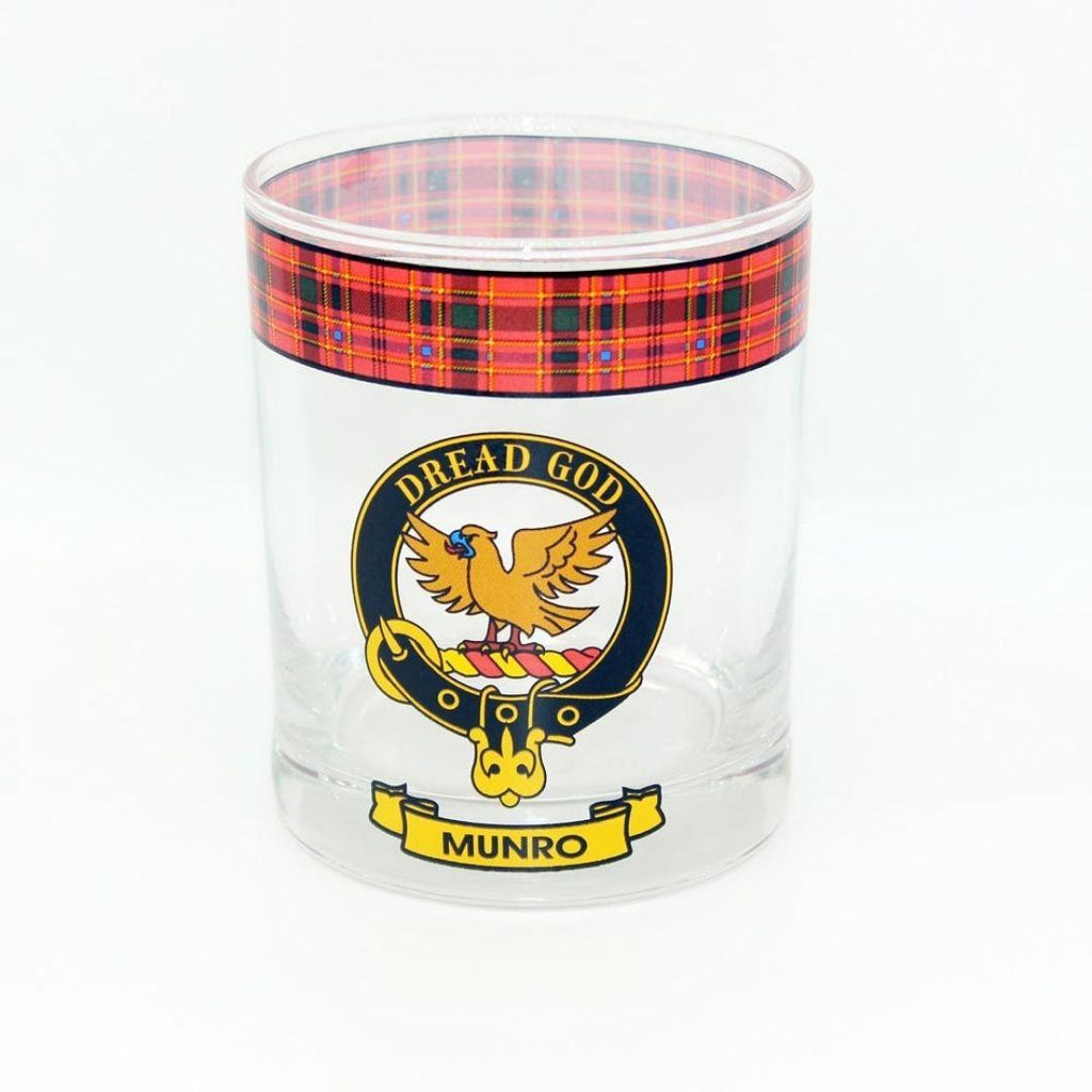 Munro Clan Crest Whisky Glass