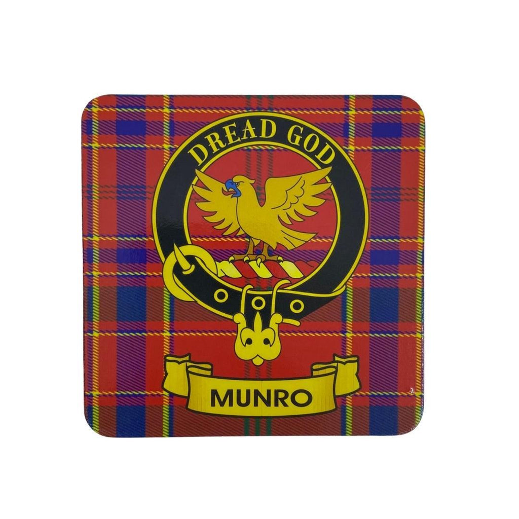 Munro Clan Crest Cork Coaster | Scottish Shop