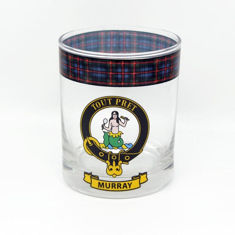 Murray Clan Crest Whisky Glass