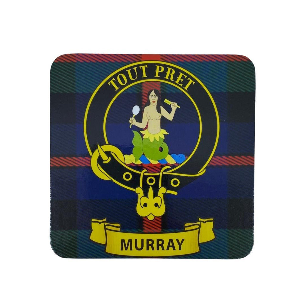 Murray Clan Crest Cork Coaster | Scottish Shop