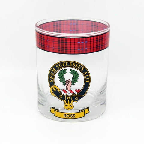 Ross Clan Crest Whisky Glass