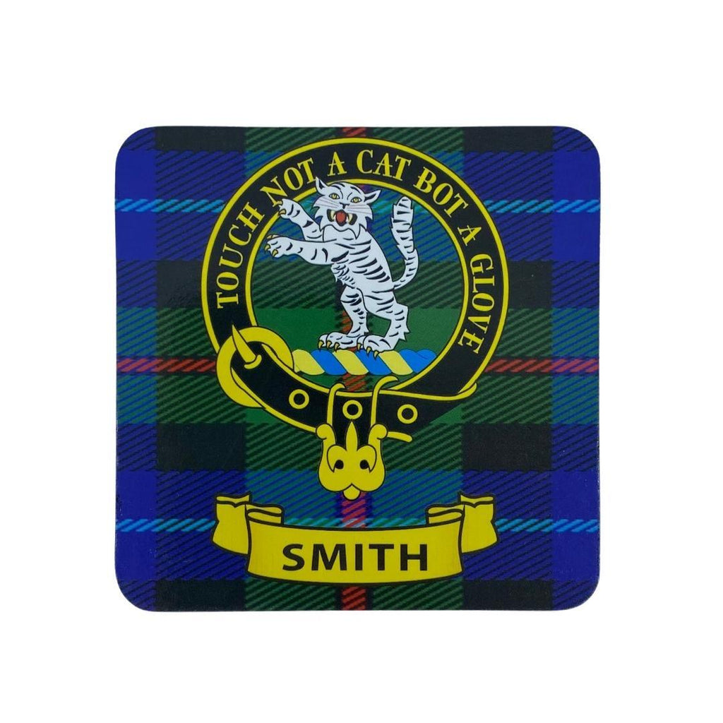 Smith Clan Crest Cork Coaster | Scottish Shop