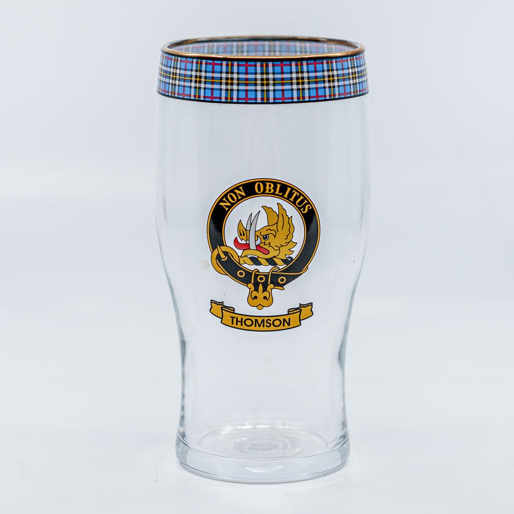 Thomson Clan Crest Pint Glass
