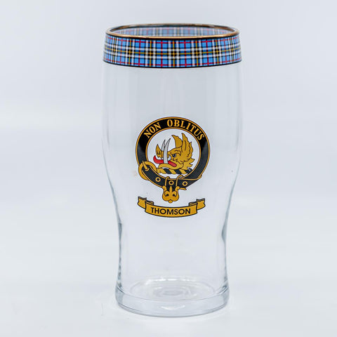 Thomson Clan Crest Pint Glass