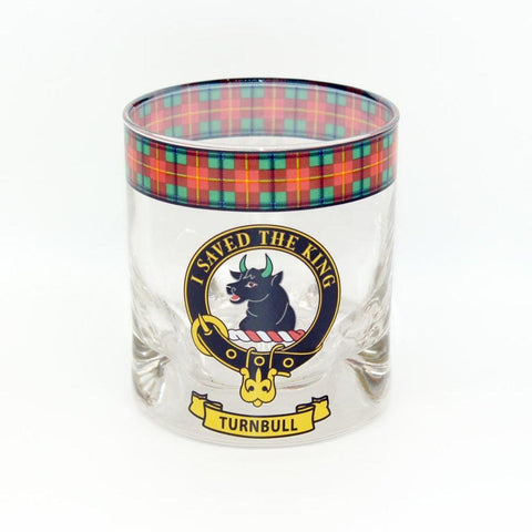 Turnbull Clan Crest Whisky Glass