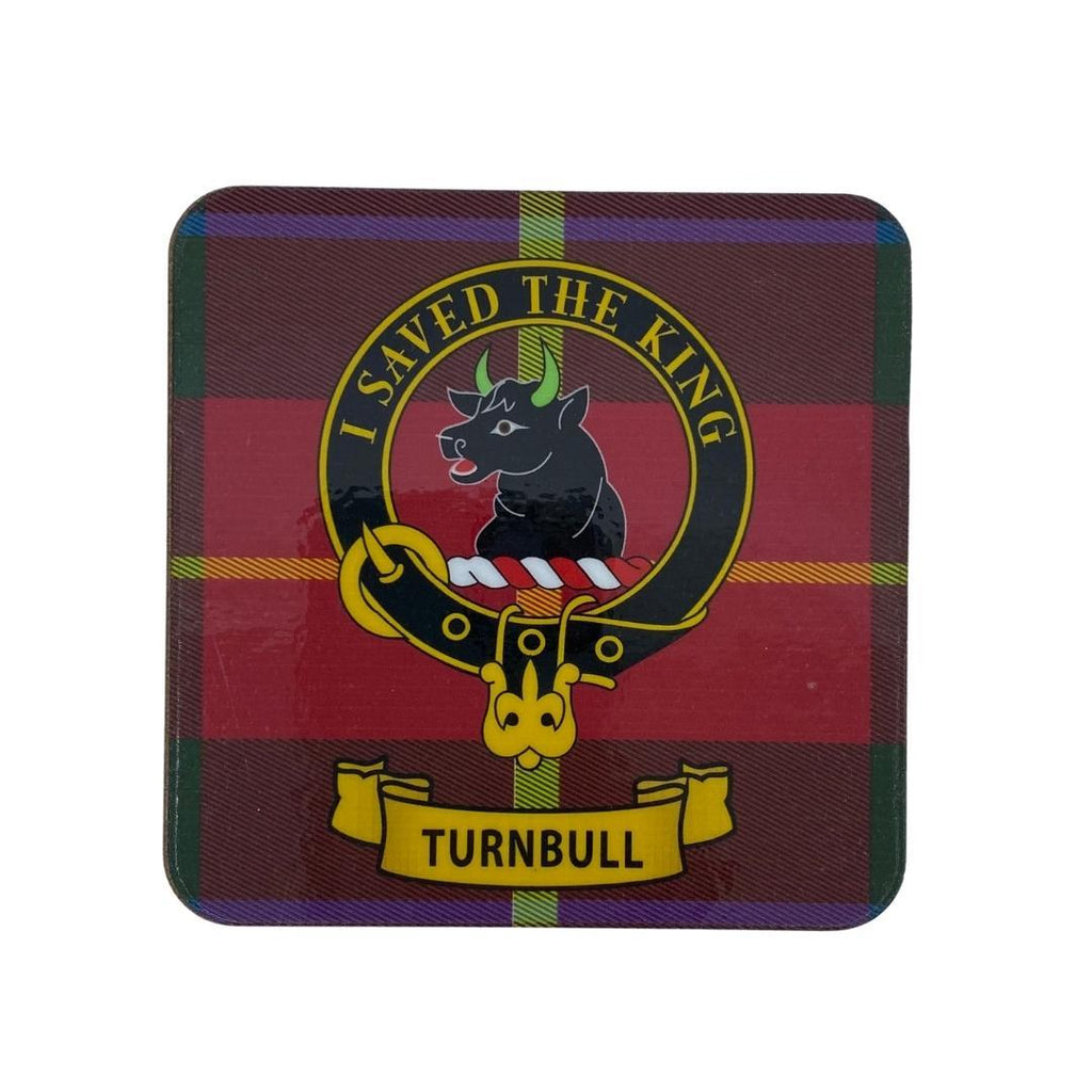 Turnbull Clan Crest Cork Coaster | Scottish Shop