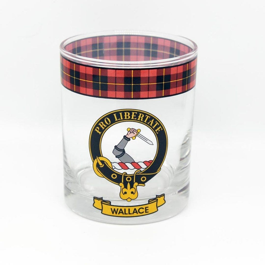 Wallace Clan Crest Whisky Glass