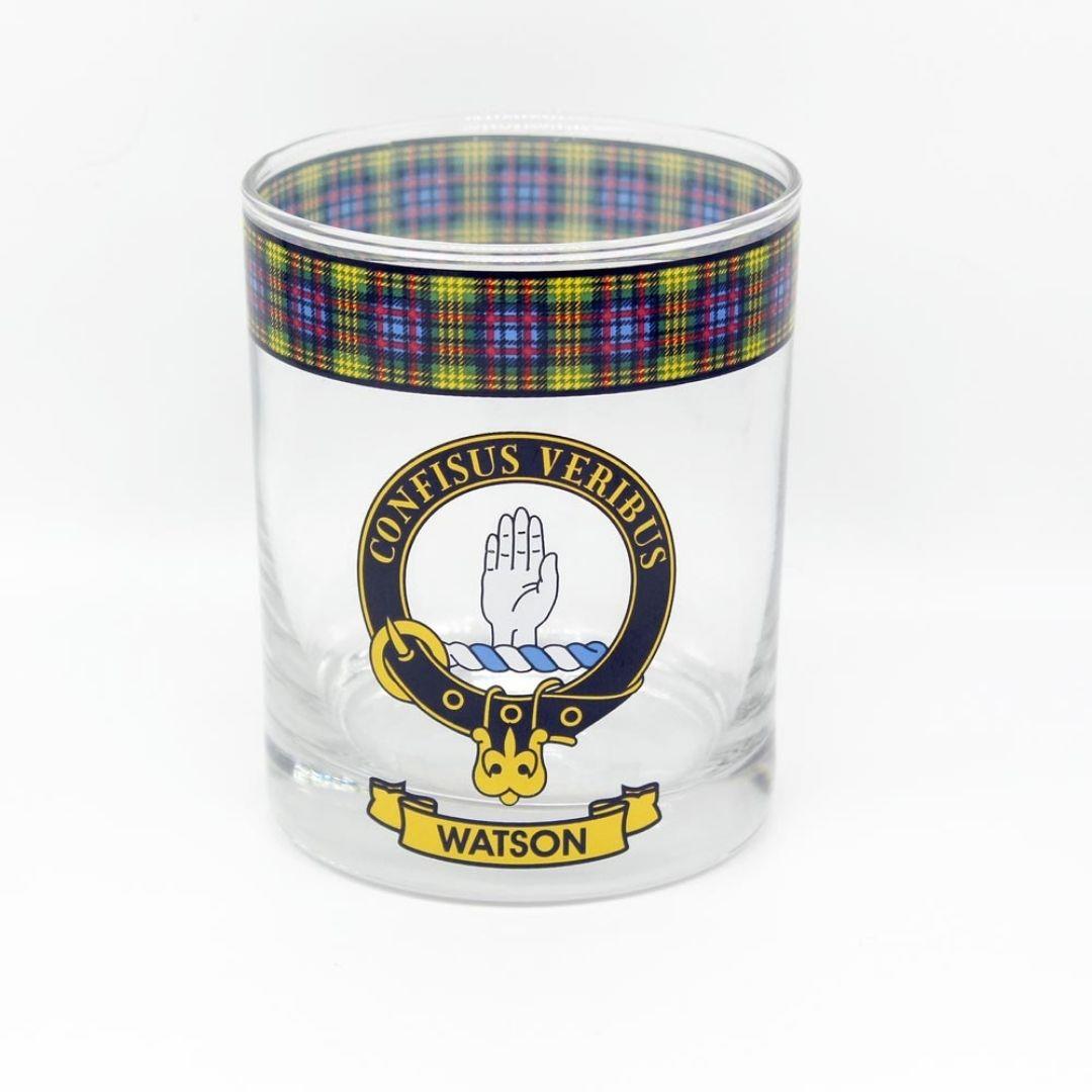 Watson Clan Crest Whisky Glass